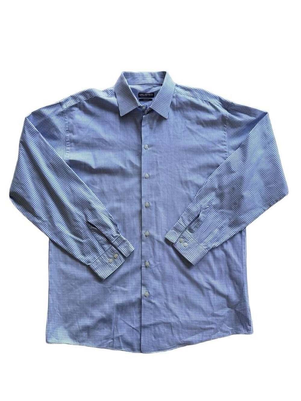 Unlisted A Kenneth Cole Production Men's Blue Plaid Check